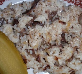 Houbové rizito (rýže) po našem