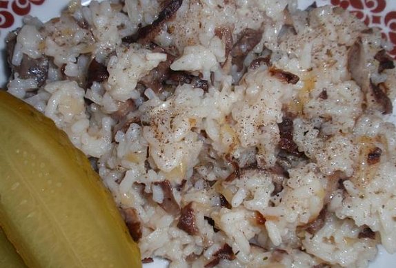 Houbové rizito (rýže) po našem photo-0