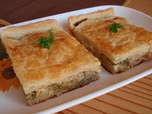 Slaný koláč (nejen) s brokolicí