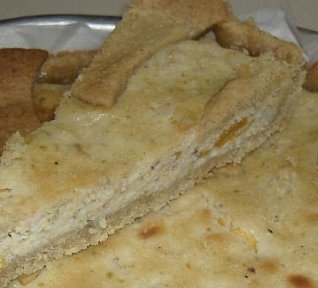 Koláč z křehkého těsta s ricottou a pistáciemi Koláč z křehkého těsta s ricottou a pistáciemi