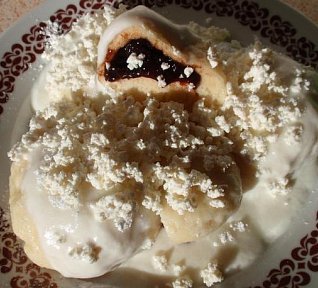 Povidlové knedlíky kynuté - bez vajec Povidlové knedlíky kynuté - bez vajec