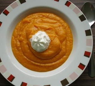 Mrkvový krém se zázvorem