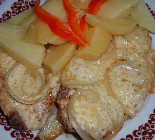 Majolková krkovička se sýrem