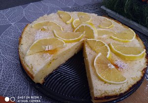 Šťavnatý citronový koláč