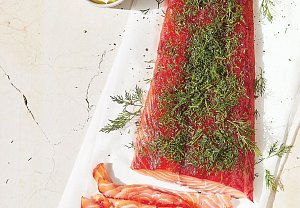 Marinovaný losos - gravlax