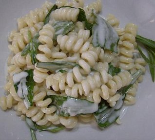 Těstoviny s mascarpone, gorgonzolou a rukolou ...