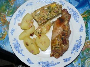 K - Nadívaná kuřecí stehna