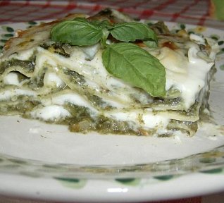 Lasagne s mangoldem v bešamelu