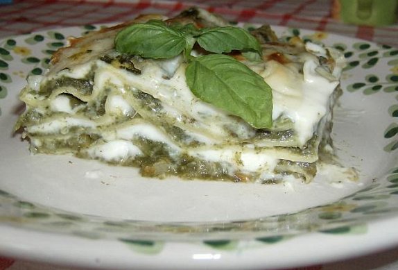 Lasagne s mangoldem v bešamelu