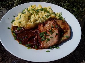 Gyros krkovice na cibuli