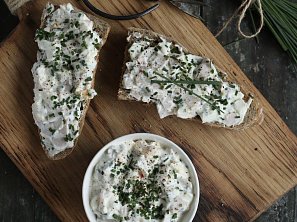 Tvarohová pomazánka s pažitkou