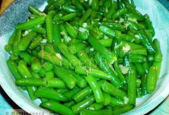 Zelené fazolky na tymiánu a česneku