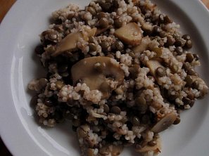 Pivní kroupy s čočkou