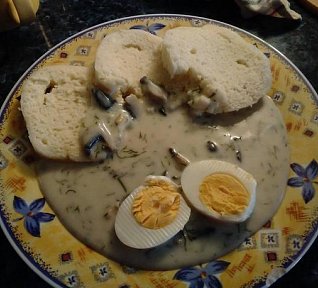 Koprová omáčka se žampiony