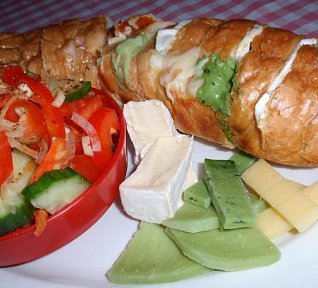 Bageta se sýry - zapečená