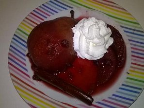 Opilá hruška s brusinkami