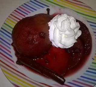 Opilá hruška s brusinkami