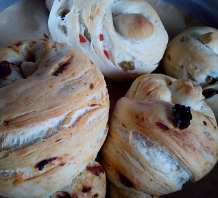 Italské uzly ala focaccia "fokáča"