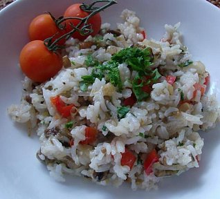 Houbové rizoto po provensálsku