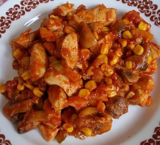 Kuřecí tandoori směs se zeleninou