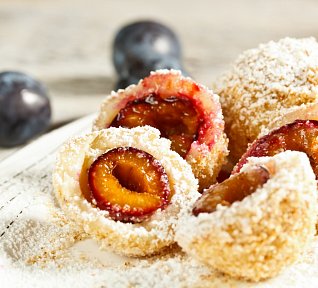 Kynuté ovocné knedlíky