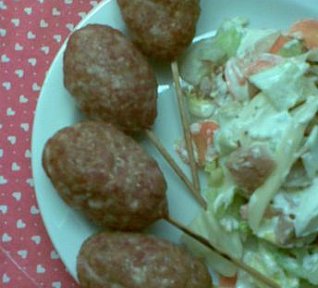 Špízy z mletého (nejen) krůtího masa