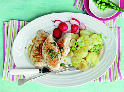 Kuřecí steaky s bramborami
