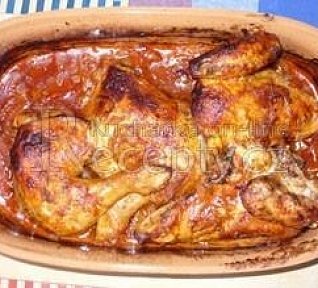 Kuře na cibuli v římském hrnci