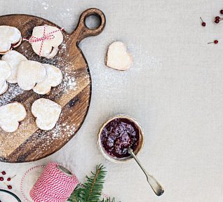 Linecká srdíčka bez lepku