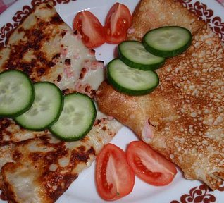 Nivovo-šunkové palačinky