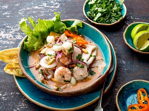 Ceviche v rajčatové omáčce