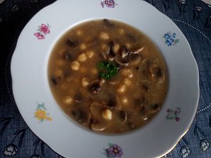 Cizrnovo - houbová polévka