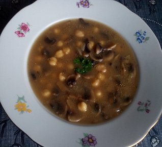 Cizrnovo - houbová polévka