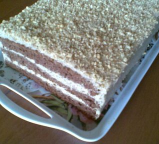 Kávový zákusek - řezy