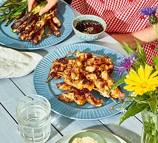 Krůtí špízy yakitori