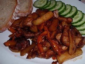 Masovo-kedlubnová směs paprikou