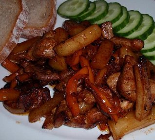 Masovo-kedlubnová směs paprikou