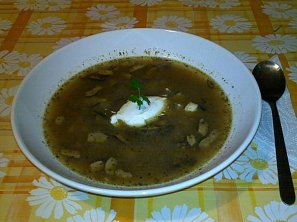Rychlá houbová bramboračka Rychlá houbová bramboračka
