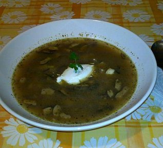 Rychlá houbová bramboračka Rychlá houbová bramboračka
