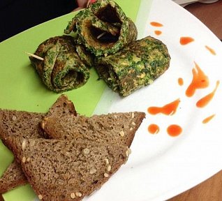 Pikantní špenátové rolky