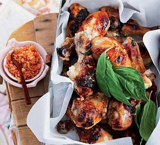 Citronové kuřecí paličky s citrusovou chilli solí