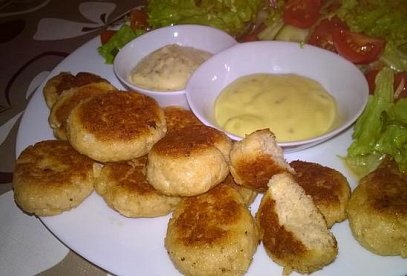 Lososové 'kroketky'