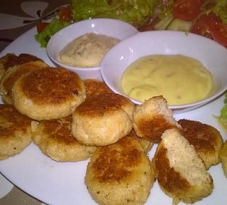 Lososové 'kroketky'