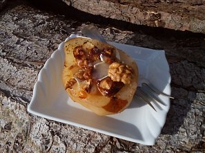 Pečená hruška s Hermelínem