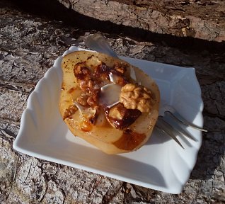 Pečená hruška s Hermelínem