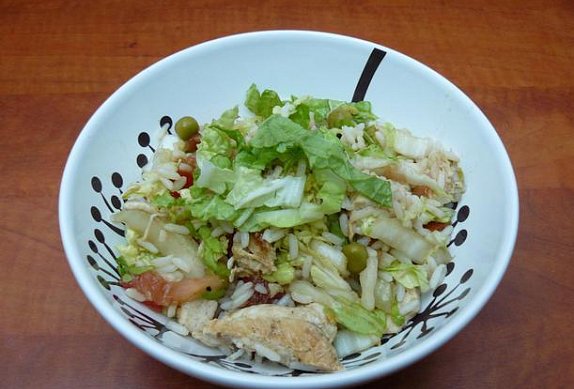 Rýžový salát s kuřecím photo-0