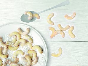 Mandlové vanilkové rohlíčky