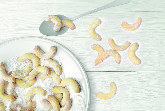 Mandlové vanilkové rohlíčky