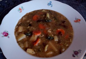 Brokolicová houbovačka - polévka
