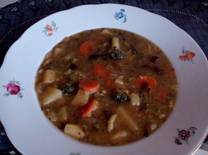 Brokolicová houbovačka - polévka Brokolicová houbovačka - polévka